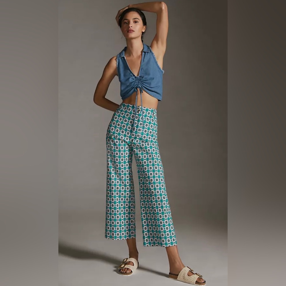 The Colette Cropped Wide-Leg Pants